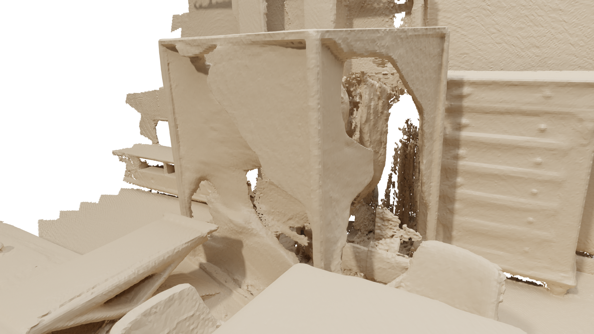 Baseline surface reconstruction mesh for scene 1.